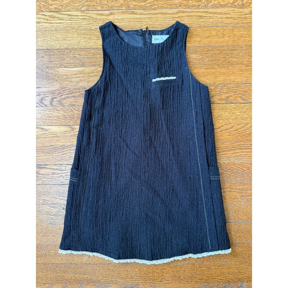 Zara Girls' Black Sleeveless Dress Size 7